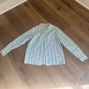 VINTAGE GIRLS SCOUT BUTTON DOWN COLLARED BLOUSE